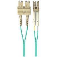 Belkin 10Gb Duplex Multimode 50/125 OM3 Fiber Cable LC/SC Aqua, Aqua
