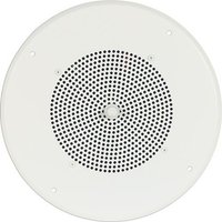 BOGEN S86T725PG8UBRVR 8in. Speaker 6 Oz Magnet w/ T725 Transformer Bright White Grille Screw Terminal Recessed Volume Control