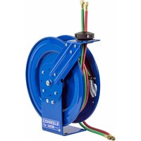1/4" x 25 ft. Spring Return Welding Dual Hose Reel 200 psi