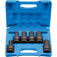 Grey Pneumatic 1" Drive 6 Piece Hex Driver Set Socket (9096H)