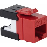“CAT6A Keystone Jack 10Gbps RJ45 UL Listed Red“