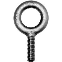 Eye Bolt Without Shoulder, 3/4"-10, 2 in Shank, 1-1/2 in ID, Steel, Plain