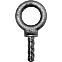 Eye Bolt With Shoulder, 1"-8, 2-1/2 in Shank, 1-13/16 in ID, Steel, Plain