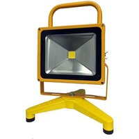 Battery Powered Portable Heavy-Duty LED Flood Light - 30W, Floor Stand