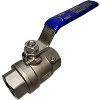Midwest Control Standard Ball Valve: 3/4" Pipe, Stainless Steel - FNPT x FNPT | Part #SSR-75