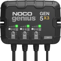 NOCO GEN5X3 Genius 3-Bank, 15A (5A/Bank) Smart Marine Battery Charger, 12V Waterproof Onboard Boat Charger, Battery Maintainer and Desulfator for AGM, Lithium (LiFePO4) and Deep-Cycle Batteries