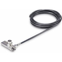 DUALKA10-LAPTOP-LOCK 6.5 ft. Dual-Access Laptop Lock, Silver & Black - Pack of 10