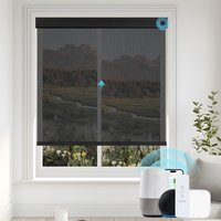 A-OK Motorized Solar Shades with 1%/3%/5% Openness