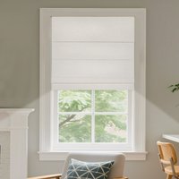 Natural Woven Linen Roman Shades