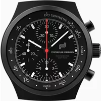 Chronograph 1 All Black Wall Clock