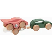 Macan Holzauto mit 917-Anhänger