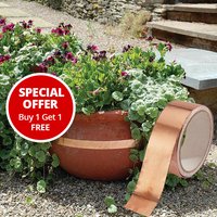 Easylife Slug Repelling Copper Tape Roll +1 Fre in Red/Brown, Size 4.5m