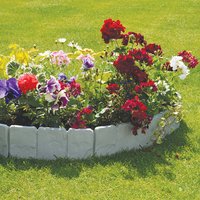 Grey Pack of 10 Cobbled Stone Edging