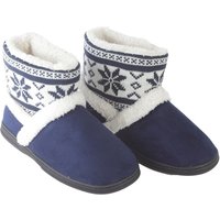 Easylife Nordic Slipper Boot in Navy, Size XL