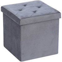 Easylife Folding Storage Ottoman in Grey