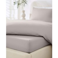 Non Iron Plain Dye 30cm Fitted Sheet SINGLE