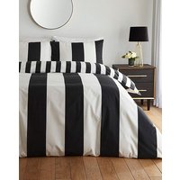 Stripe Duvet Set White Black KING