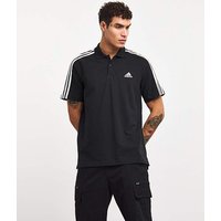 3 Stripes Polo Shirt Black White L40 44
