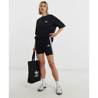3 Stripes Biker Shorts Black White 1X 20 22
