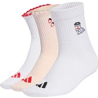 Strawberry 3 Pack Socks White Pink 6 5 8