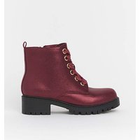 Chunky Lace Up Boot EEE Fit