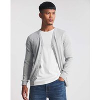 Grey Marl Knitted Cotton Cardigan at Jacamo Grey Marl Knitted Cotton Cardigan.
