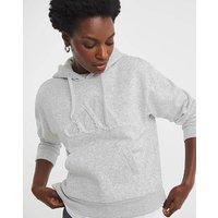 Ruffled Logo Hoodie Light Grey L16 18