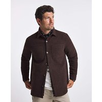 Tailored Wool Blend Overshirt