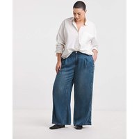Mid Draped Wide Leg Jeans MID