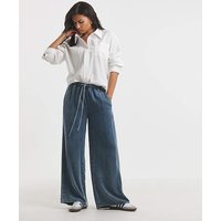 Denim Lyocell Tie Front Jean Light Wash 32R