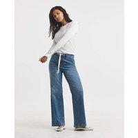 Tie Front Wide Leg Jean Vintage 28R