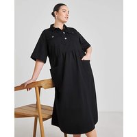 Half Sleeve Denim Midaxi Dress