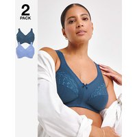 2 Pack Sally Minimiser Non Wired Bras 2 Pack Sally Minimiser Non Wired Bras
