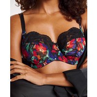 Panache Nina Balcony Bra Blk Floral at JD Williams Catalogue Panache Nina Balcony Bra Blk Floral.