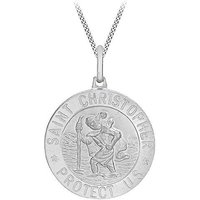 Sterling St Christopher Necklace INCH