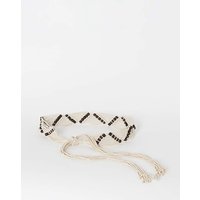 Beaded Macrame Tie Belt