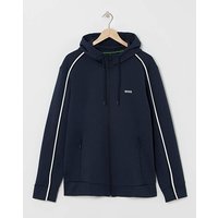 Dark Blue Oversized Full Zip Hoodie Dark Blue