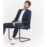Regular Fit Linen Blend Suit Jacket