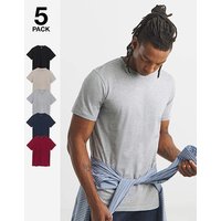 5 Pack Crew Neck T Shirts Jacamo 3XL54 56
