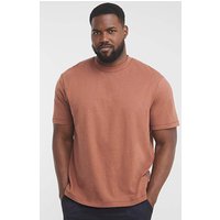 Linen Blend Relaxed Fit T Shirt 4XL57 59