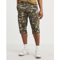 3 4 Length Cotton Stretch Cargo Short