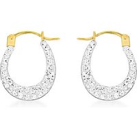 9 Carat Crystalique Creole Earrings