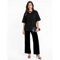 High Waist Velvet Trousers