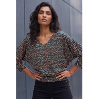 Abstract Bubble Hem Top