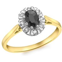 9 Carat Diamond Sapphire Ring