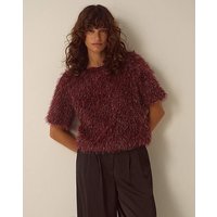 Terri Short Sleeve Fringe Top