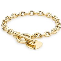 9 Carat Heart Tag T Bar Bracelet