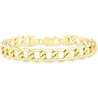 9 Carat 6 Sided Curb Bracelet