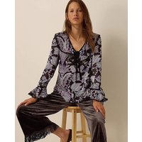 Claudia Floral Devor Top