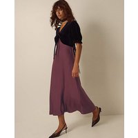 Fiona Velvet Satin Midi Dress